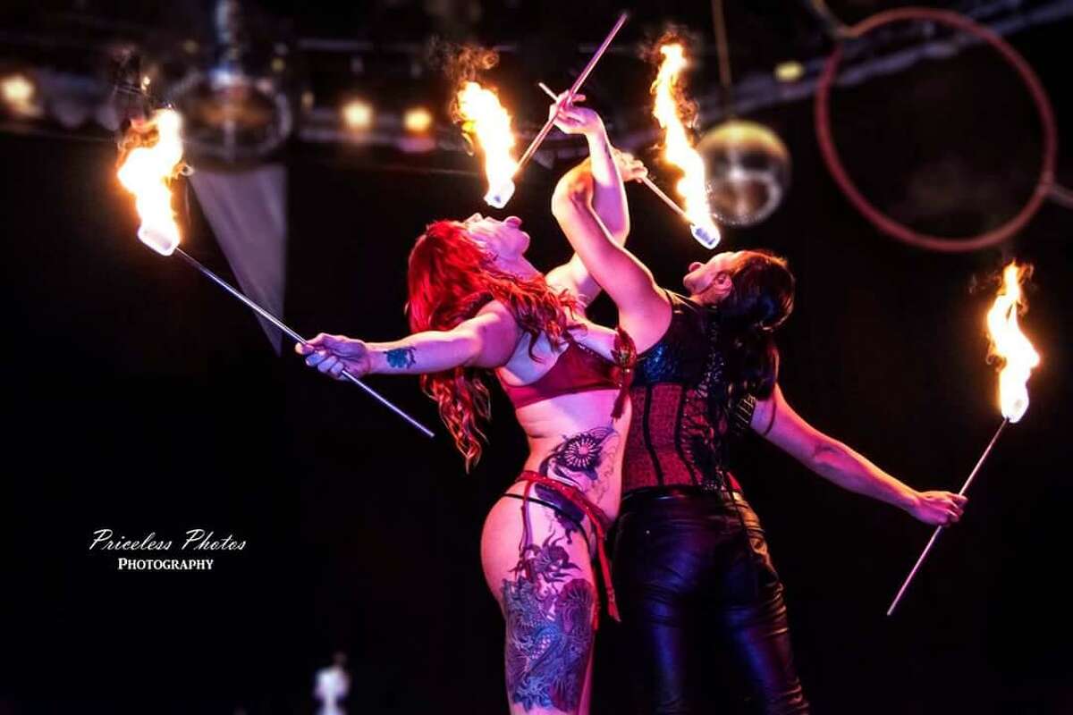 Performers at the Kinky Circus.