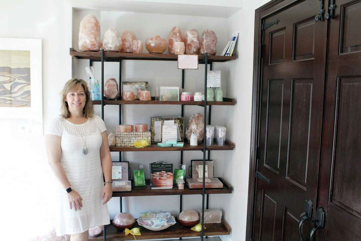 Arianne O'Donnell, owner of the Salt Cave of Darien. Taken Monday July 16.