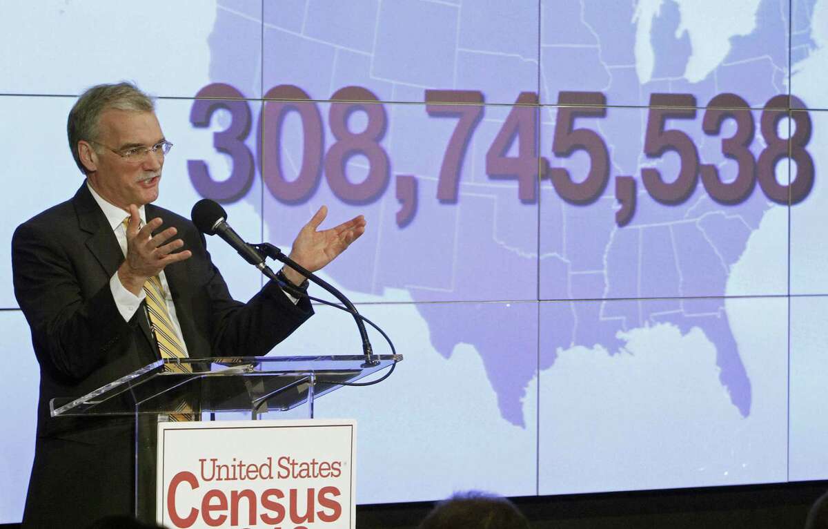 Census Bureau Director Robert Groves announces results for the 2010 U.S. Census at the National Press Club, Tuesday, Dec. 21, 2010 in Washington.