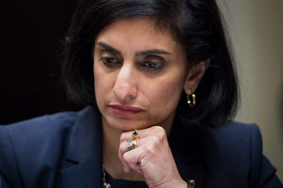 Seema Verma, administrator of the Centers for Medicare and Medicaid Services, listens during a meeting on health-care reform at the White House on July 2017. Photo: Jabin Botsford / The Washington Post