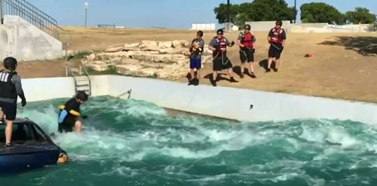 At the end of June, the operations team attended training in Tarrant County’s Swift Water Training Facility where Constable Kenneth “Rowdy” Hayden jumped into the water to act as a person needing rescue from the water.