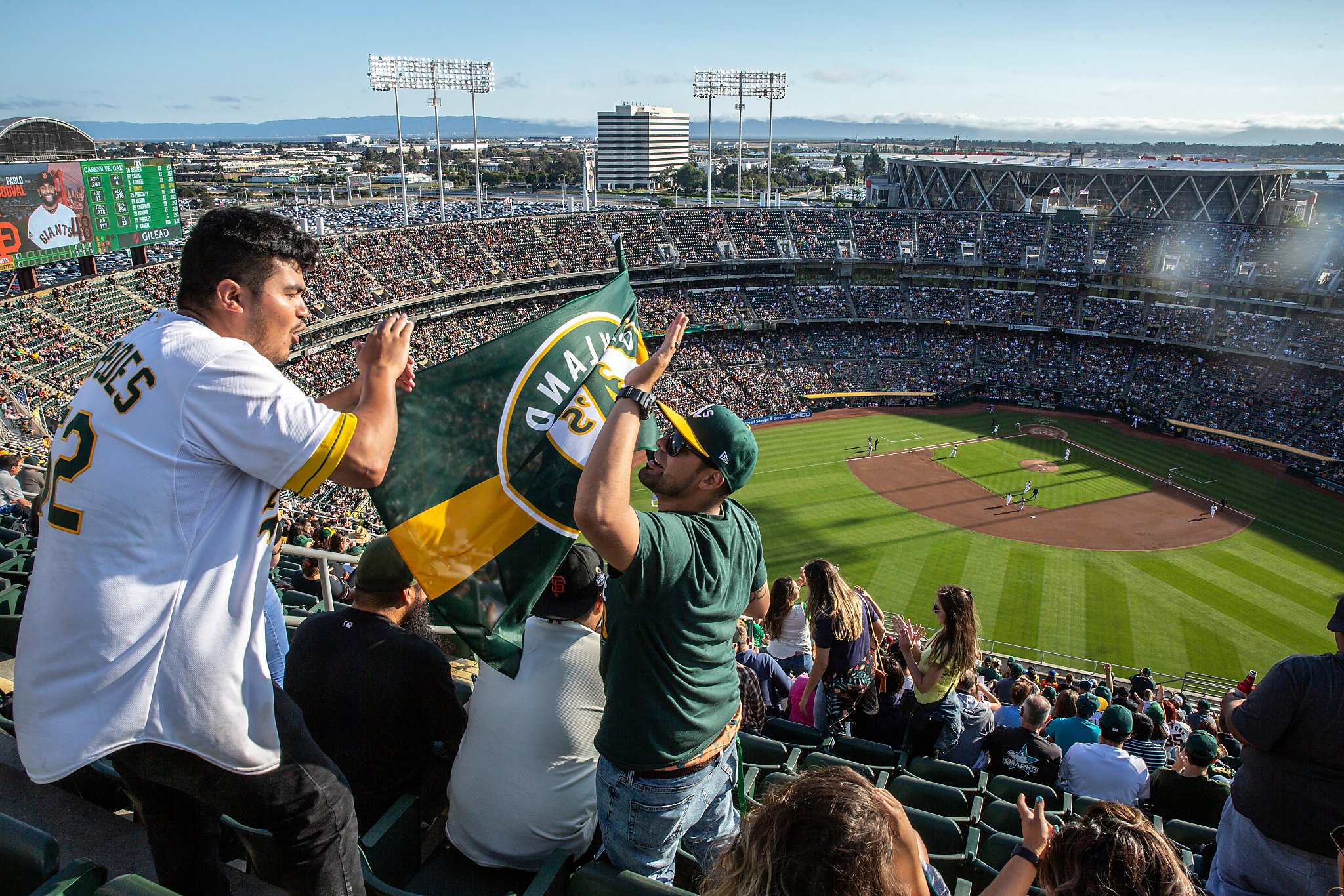 Oakland A's on X: Bay Bridge Series night ✌️