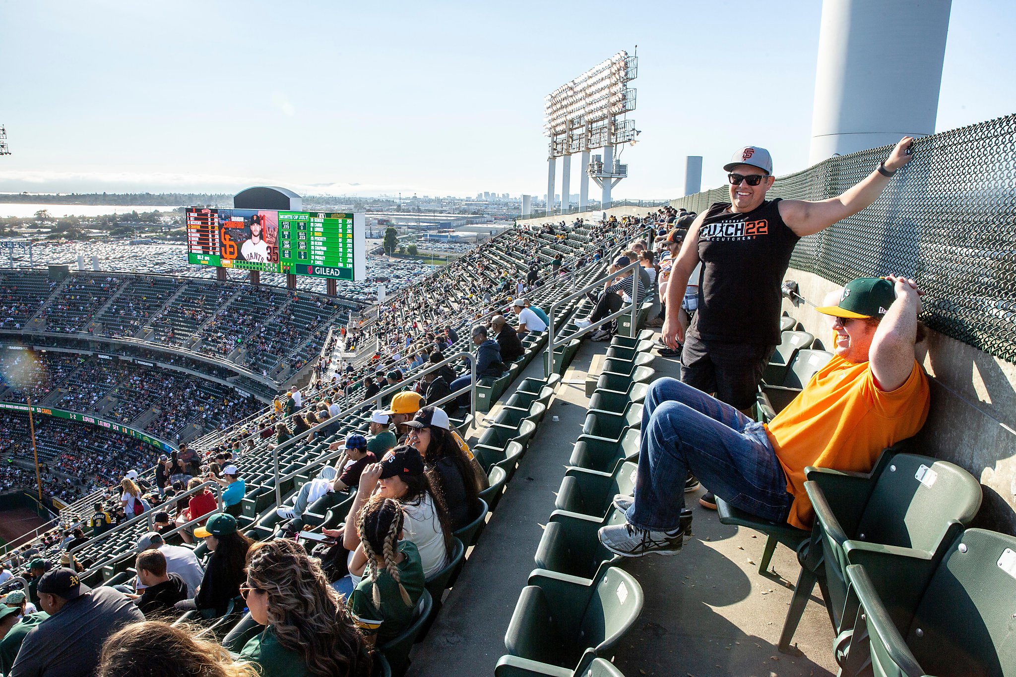 Oakland A's set Coliseum attendance record with 56,310 fans