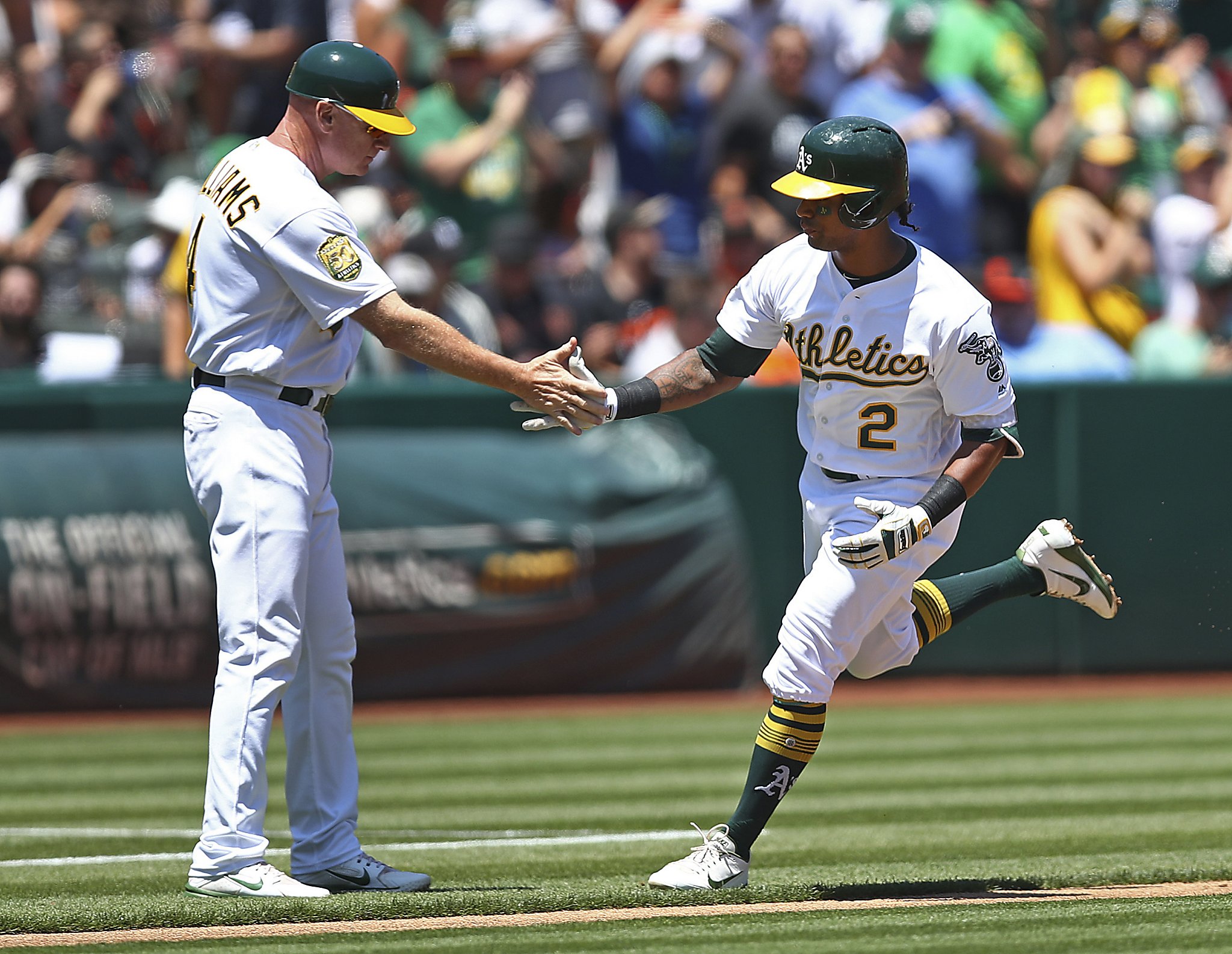 2019 Oakland A's Athletics Bob Melvin #6 Game Issued Green Jersey