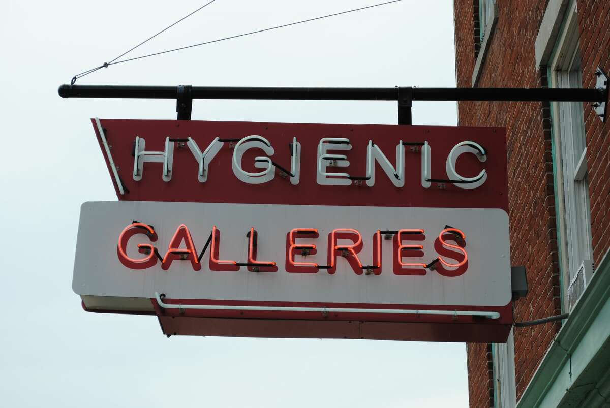 Hygienic Galleries art gallery on Broad Street in New London, Conn. (July 22, 2018)