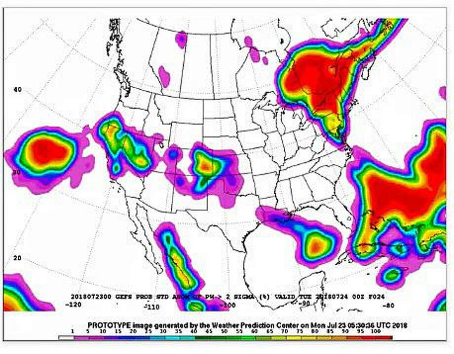 NWS: Tropical air mass to cause showers all week - Westport News