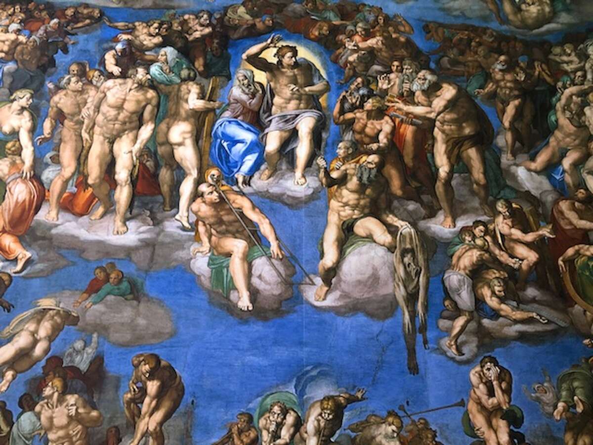Страшный суд микеланджело фото в хорошем качестве
