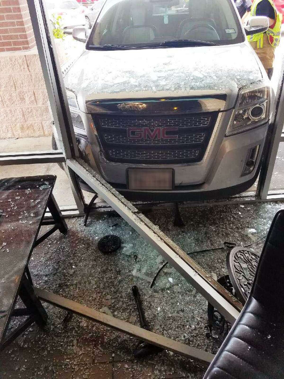 A car smashed through a window at Nectar Cafe in Atascocita on July 22, 2018. A mother was teaching her son how to drive. No one was injured.
