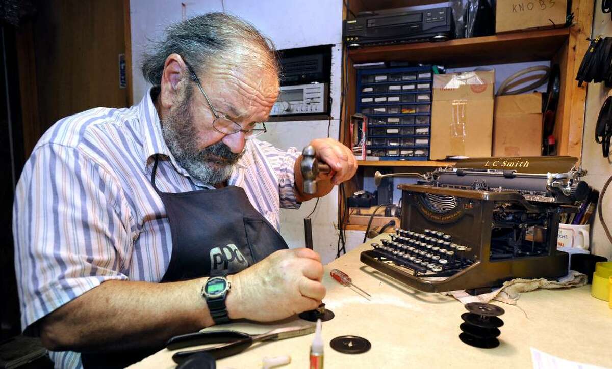 Typewriter repairman still keeping busy