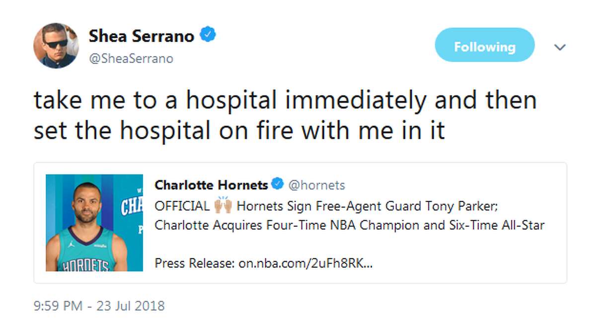 @SheaSerrano: take me to a hospital immediately and then set the hospital on fire with me in it