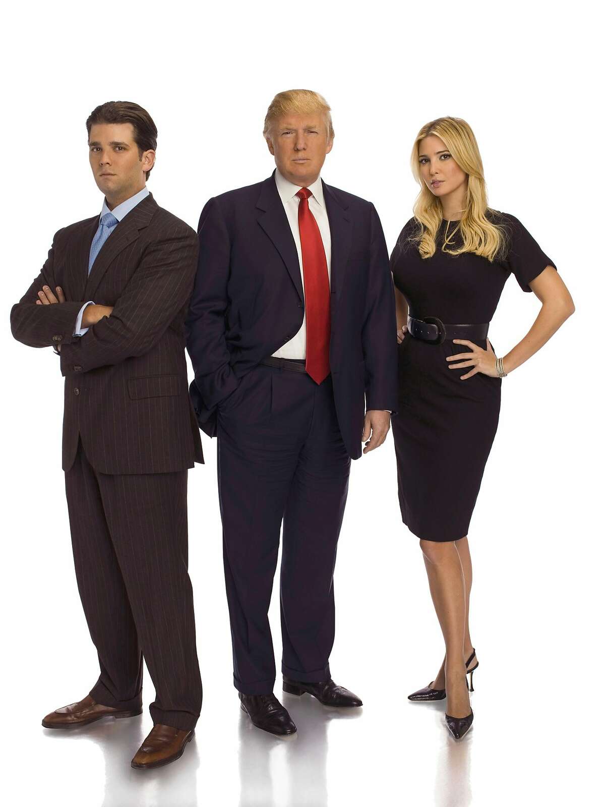 THE APPRENTICE -- Pictured: (l-r) Donald Trump, Jr., Donald Trump, Ivanka Trump -- NBC Photo: Virginia Sherwood