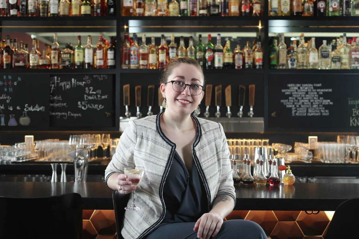 Bartender Sarah Cuneo at Poitin.
