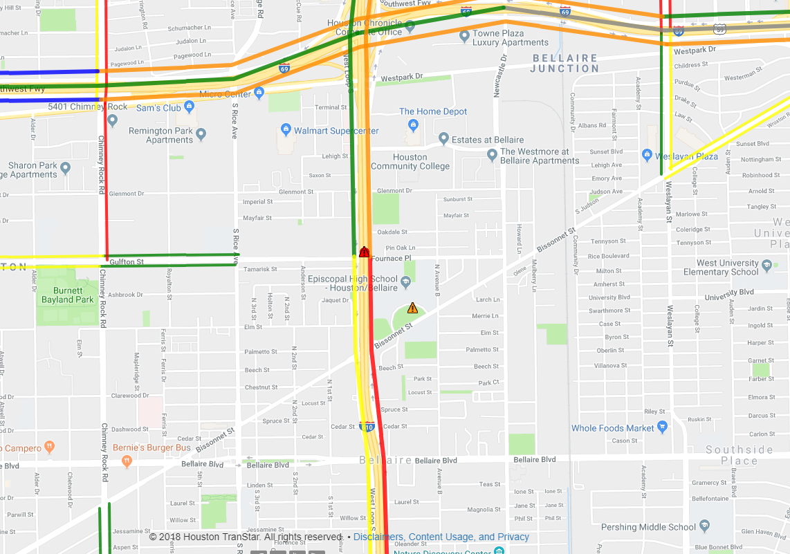 TxDOT road closures with no exact end date