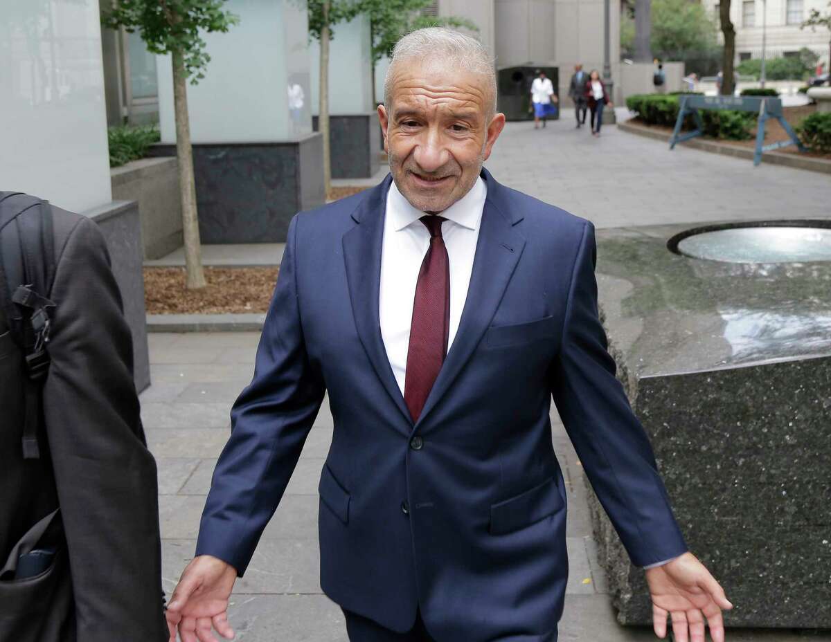 Alain Kaloyeros, former president of the State University of New York's Polytechnic Institute, arrives to federal court in New York in 2018.
