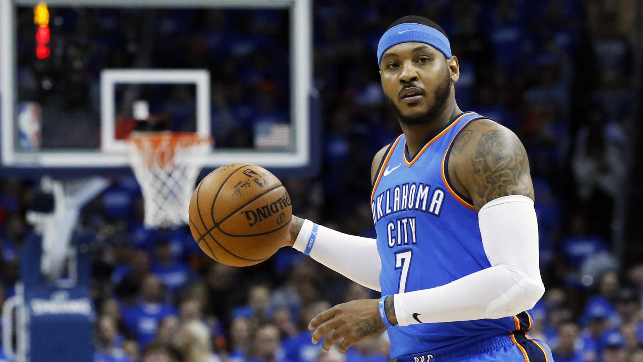 Carmelo Anthony Denies Report That He's Leaving Knicks This