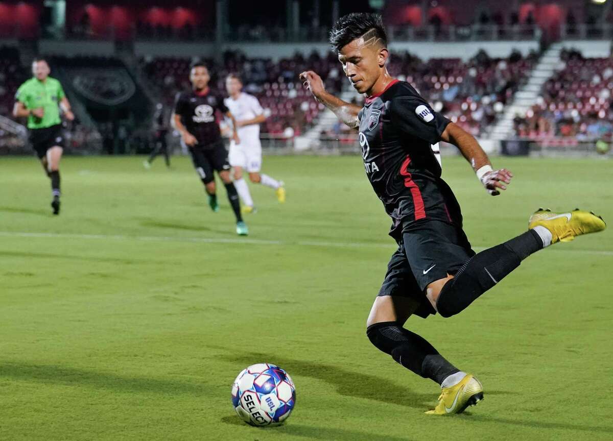 San Antonio FC’s Mikey Lopez converted a penalty kick to spark a late second-half charge that lifted the local club past Oklahoma City Energy FC.