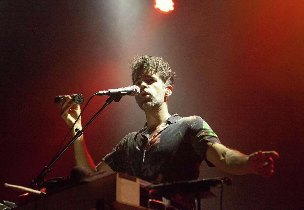 Michael Deni of Geographer performs at the Fillmore in San Francisco. The musician is relocating to Los Angeles in August.