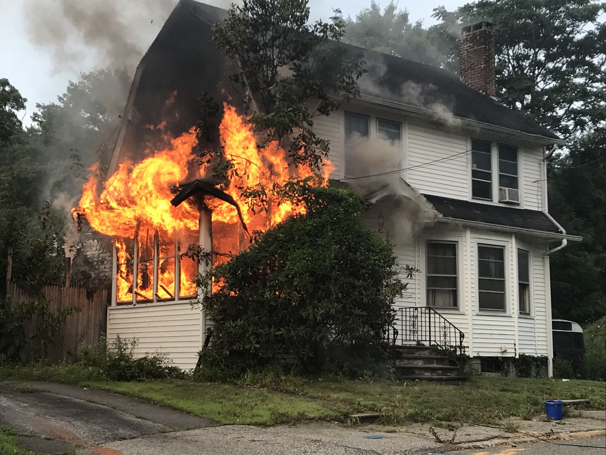 Two adults dog escape Ansonia house fire