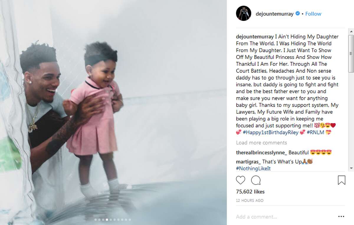 "I Ain’t Hiding My Daughter From The World, I Was Hiding The World From My Daughter," Spur Dejounte Murray captioned photos of his little girl's birthday. 