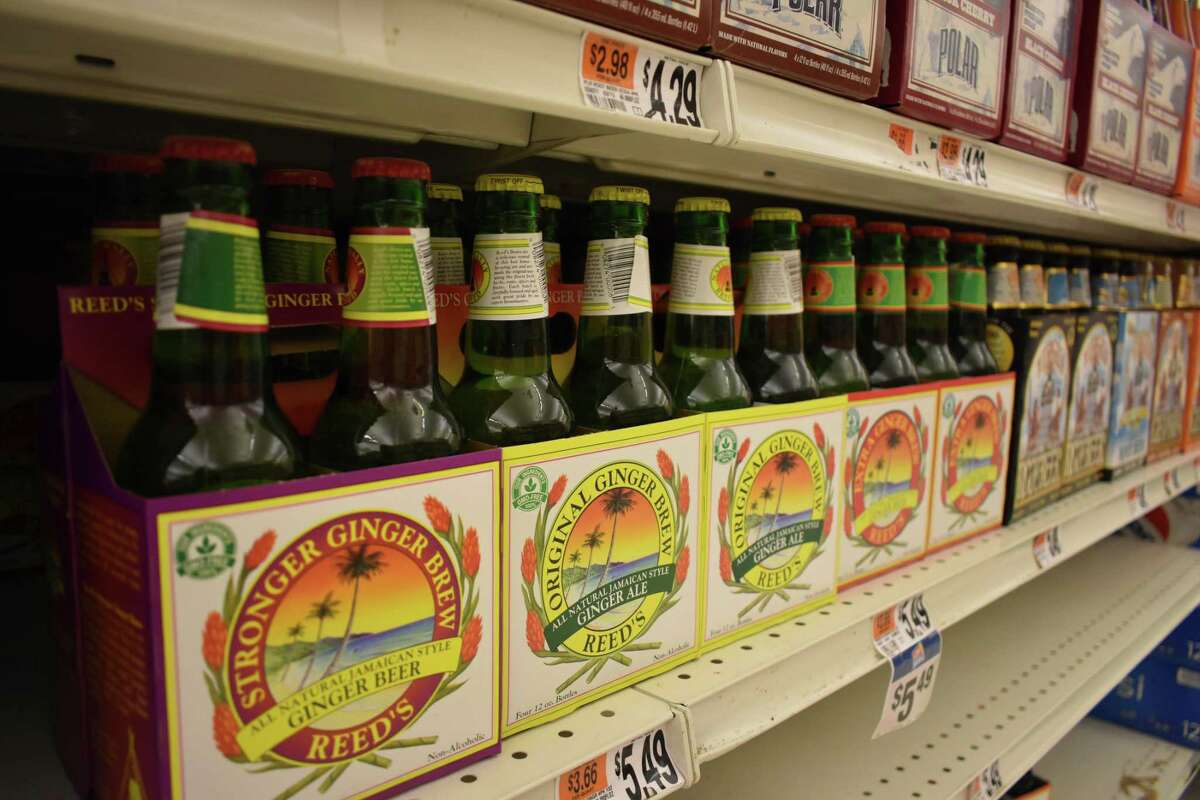 Reed's ginger beer and Virgil's root beer line the shelves of Stop & Shop in Norwalk, Conn., where the company announced on July 31, 2018 it would move its headquarters from Los Angeles.