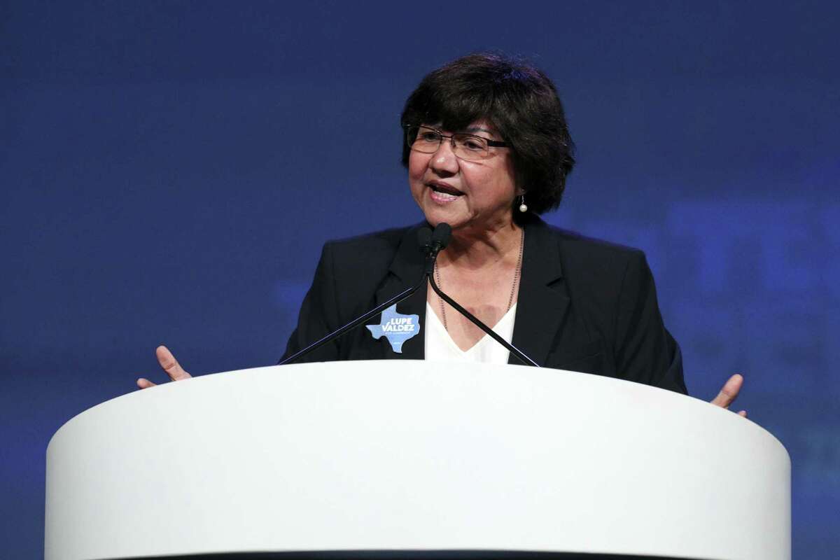 Texas gubernatorial candidate Lupe Valdez speaks at the Texas Democratic Convention Friday, June 22, 2018, in Fort Worth, Texas. (AP Photo/Richard W. Rodriguez)