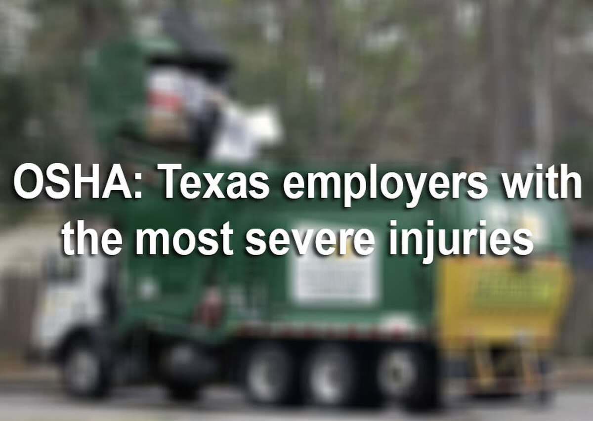 More than 6,000 Texas employees reported severe injuries at work between Jan. 1, 2015 and June 1, 2018, according to records from the U.S. Occupational Safety and Health Administration. Click through the slideshow to find out which Texas employers reported the most injuries.