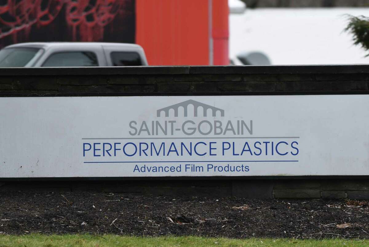 Sign outside Saint-Gobain Performance Plastics on Wednesday, Jan. 4, 2017, in Hoosick Falls, N.Y. (Will Waldron/Times Union archive)