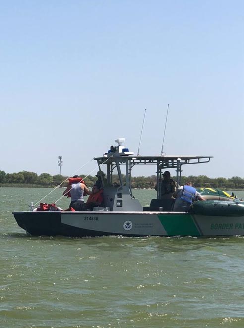 Border Patrol agents rescue 3 from sinking raft in Lake Casa Blanca