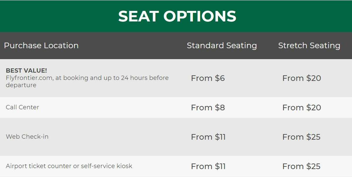 frontier airlines seat assignment fee