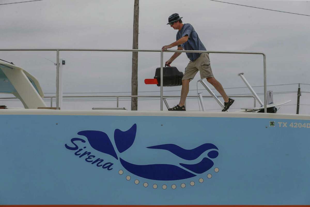 huge hand-built boat in kemah took man 15 years to build