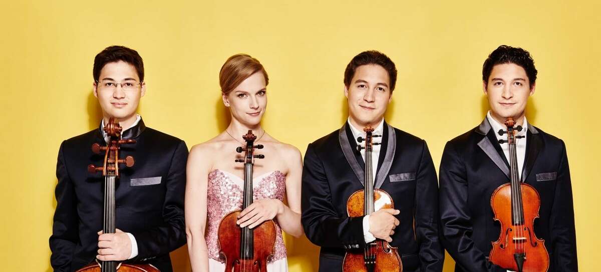 The Schumann Quartett -- violinists Erik Schumann and Ken Schumann, cellist Mark Schumann and violist Liisa Randalu -- will perform along with pianist Gilles Vonsattel and violinist Nicolas Dautricourt at 3 p.m. Sunday, Aug. 5, in the Chamber Music Society of Lincoln Center's season opener at Spa Little Theatre.