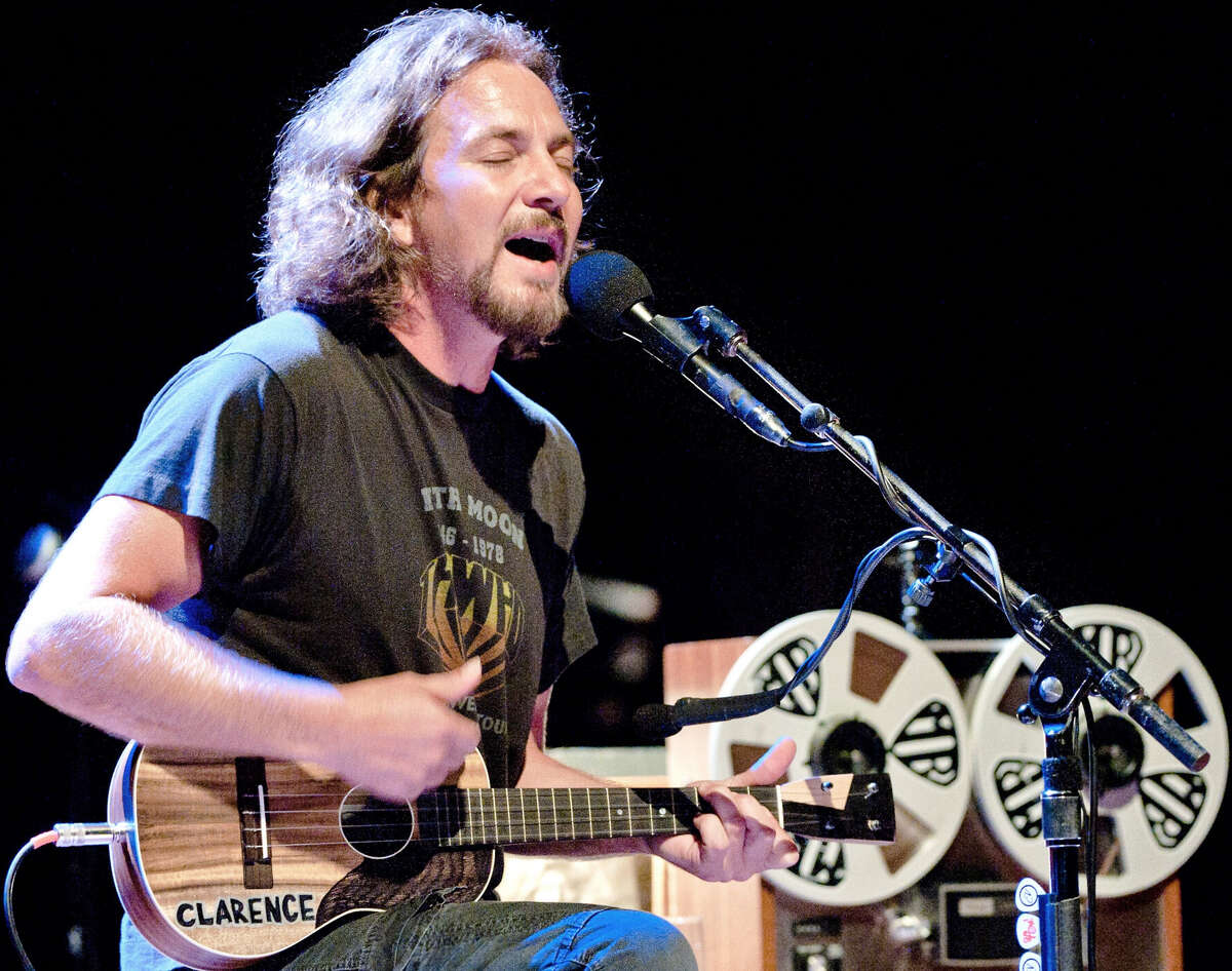 NOW: Eddie Vedder, still with Pearl Jame, but also goes solo on his album "Ukulele Songs."