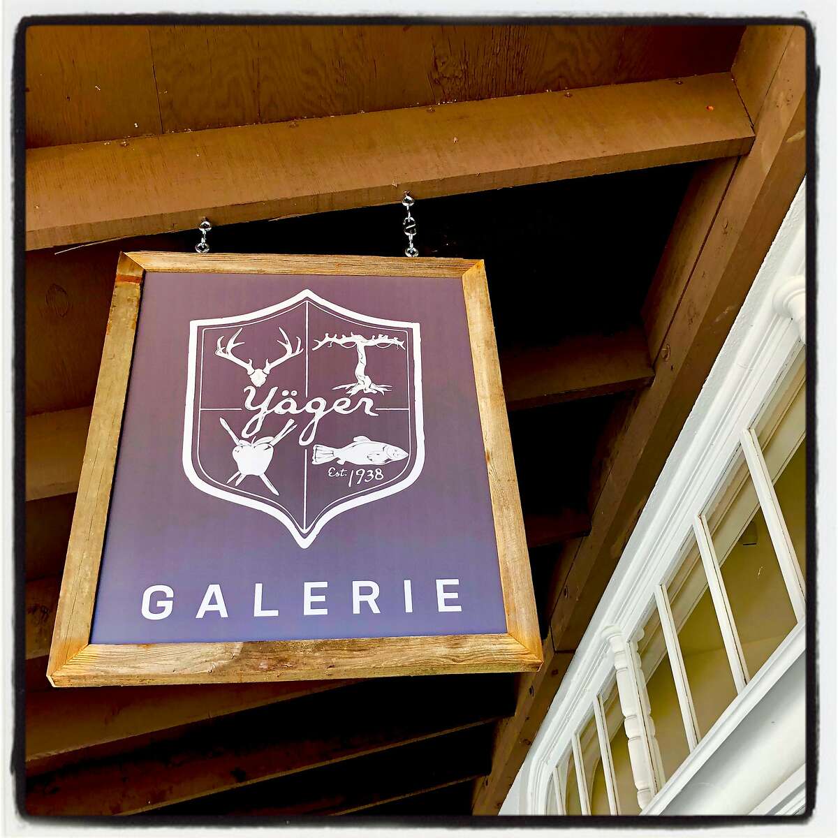 A creative crest adorns the new Calistoga gallery featuring the works of painter Ira Yeager. July 8, 2018.