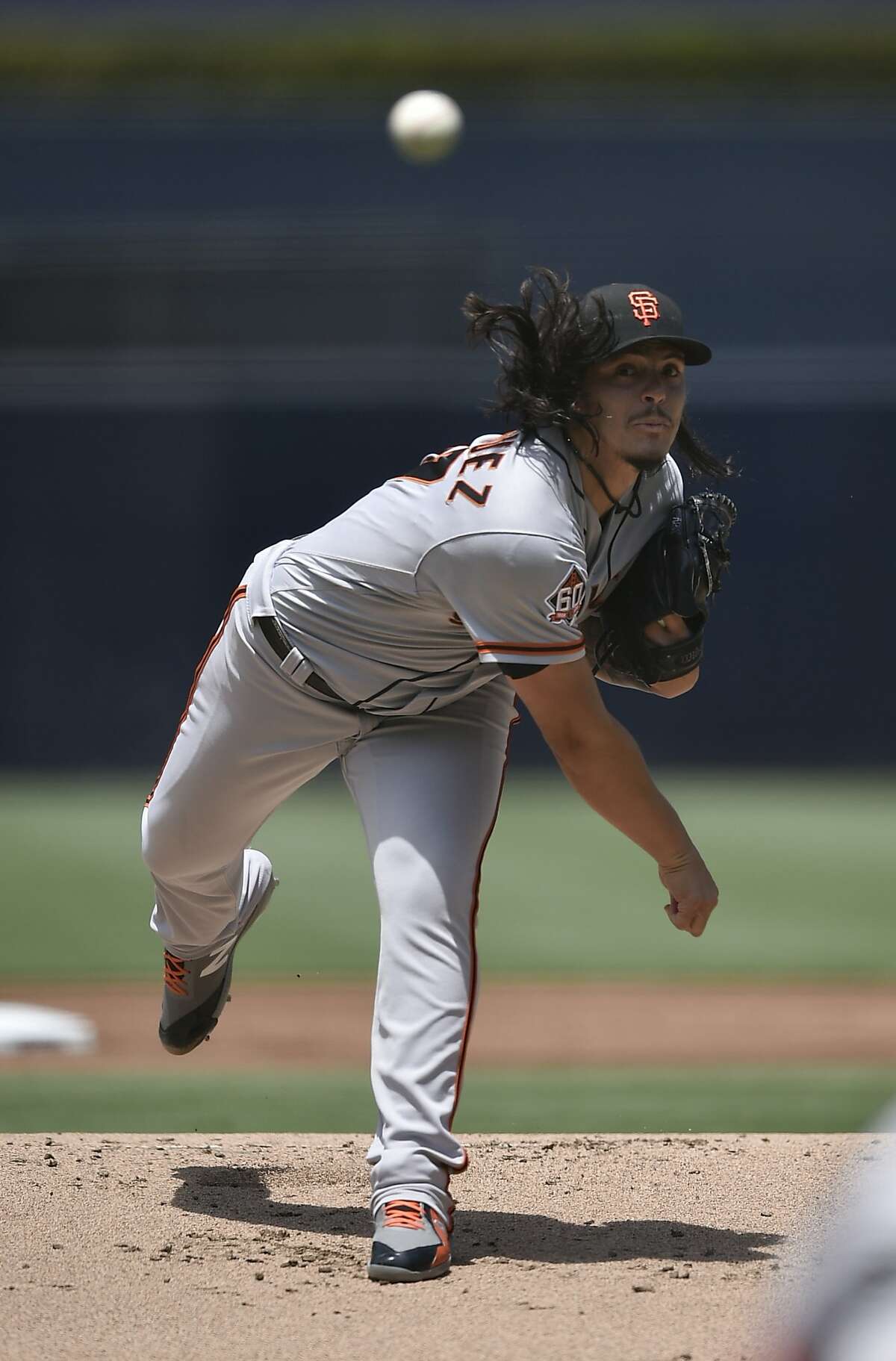 Pudge Rodriguez's son Dereck Rodriguez made MLB debut