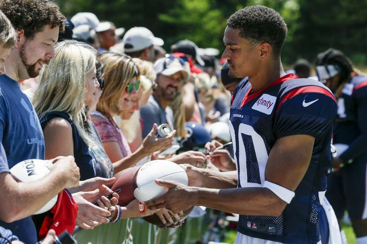 PHOTOS: NFL's best available free agents  Houston Texans cornerback Kevin Johnson (30) signs autographs during training camp at the Greenbrier Sports Performance Center on Saturday, Aug. 4, 2018, in White Sulphur Springs, W.Va. >>>Browse through the photos for a look at the best NFL free agents available in the 2019 offseason ... 