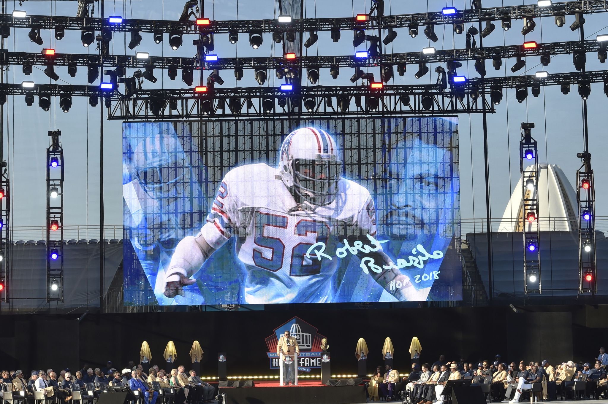 2018 Hall of Fame: Robert Brazile got 'Dr. Doom' nickname approval from  legendary broadcaster