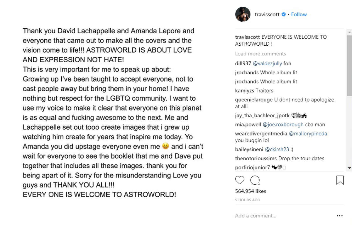 Travis Scott Sort Of Addresses Removal Of Transgender Icon Amanda Lepore From Astroworld Cover