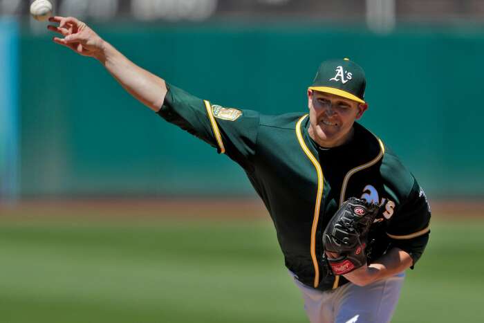 Jul 26, 2018: Oakland Athletics relief pitcher Jeurys Familia #32