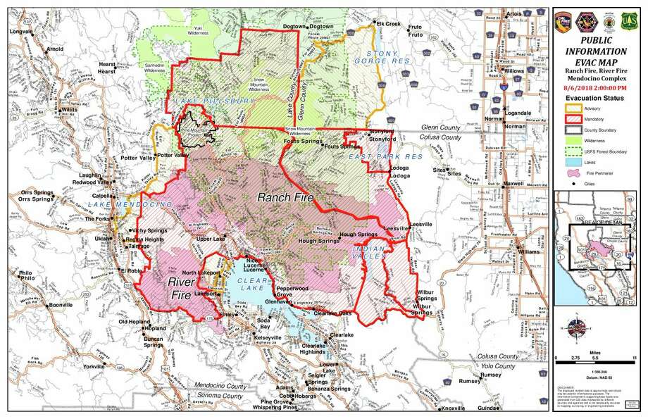 mendocino lake complex fire map Mendocino Wildfire Explodes Into Raging Monster Nearly The Size Of mendocino lake complex fire map
