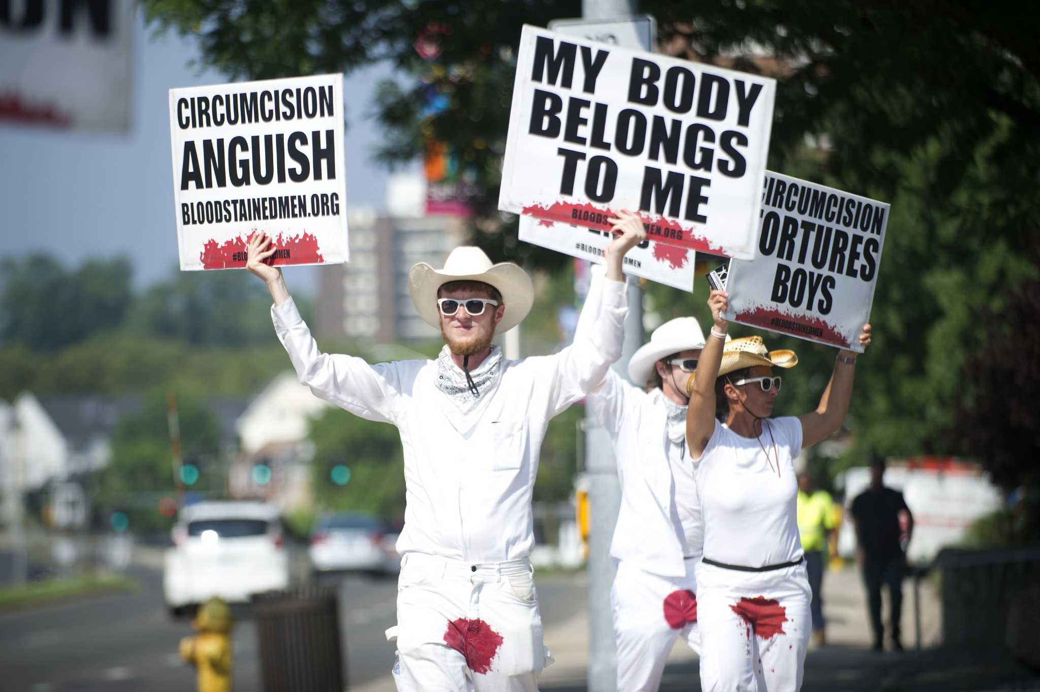 Skip The Snip Anti Circumcision Group Stages Stamford Protest