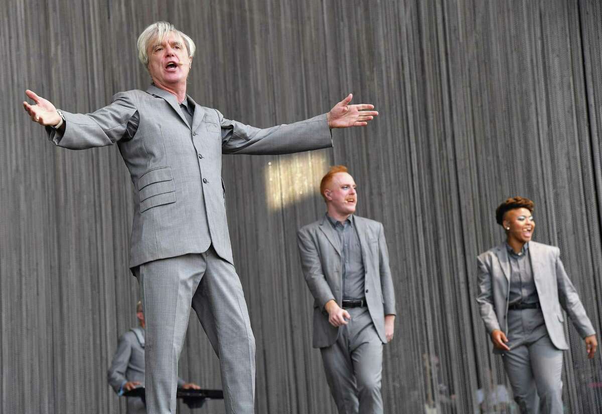 David Byrne performs during the Panorama Music Festival on Randall’s Island in New York.