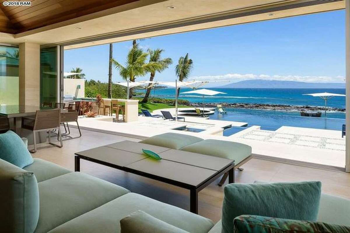 The oceanfront estate on the Valley Isle recently debuted on the market for $49 million.
