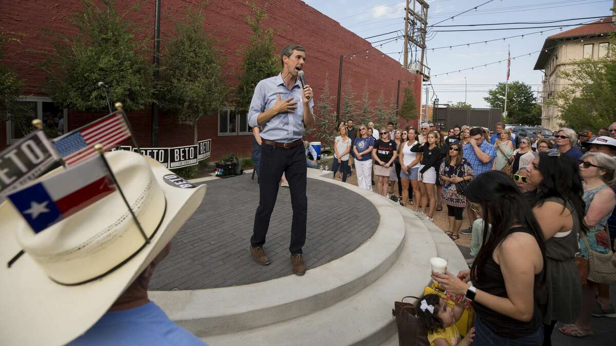 PHOTOS: Beto on the road Beto O'Rourke speaks to people attending the "Beers with Beto" event at the Six Car Pub & Brewery Tuesday, July 31, 2018, in Amarillo, Texas. >>Take a look at the scenes as Senate candidate Beto O'Rourke campaigns through Texas.