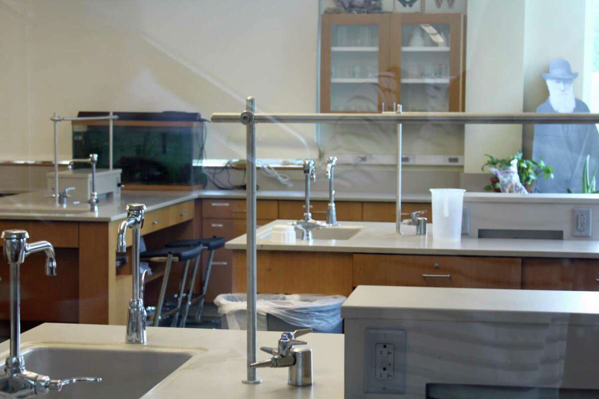 Some of the science labs that abut the new Arts and Humanities wing at St. Luke's.
