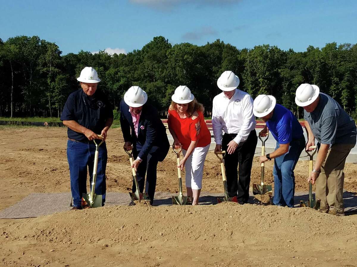 The Signorelli Company CEO/President Danny Signorelli along with the East Montgomery County Improvement District board members celebrated the start of construction on the first phase of the new complex with a ground breaking ceremony on Thursday, Aug. 9, 2018.