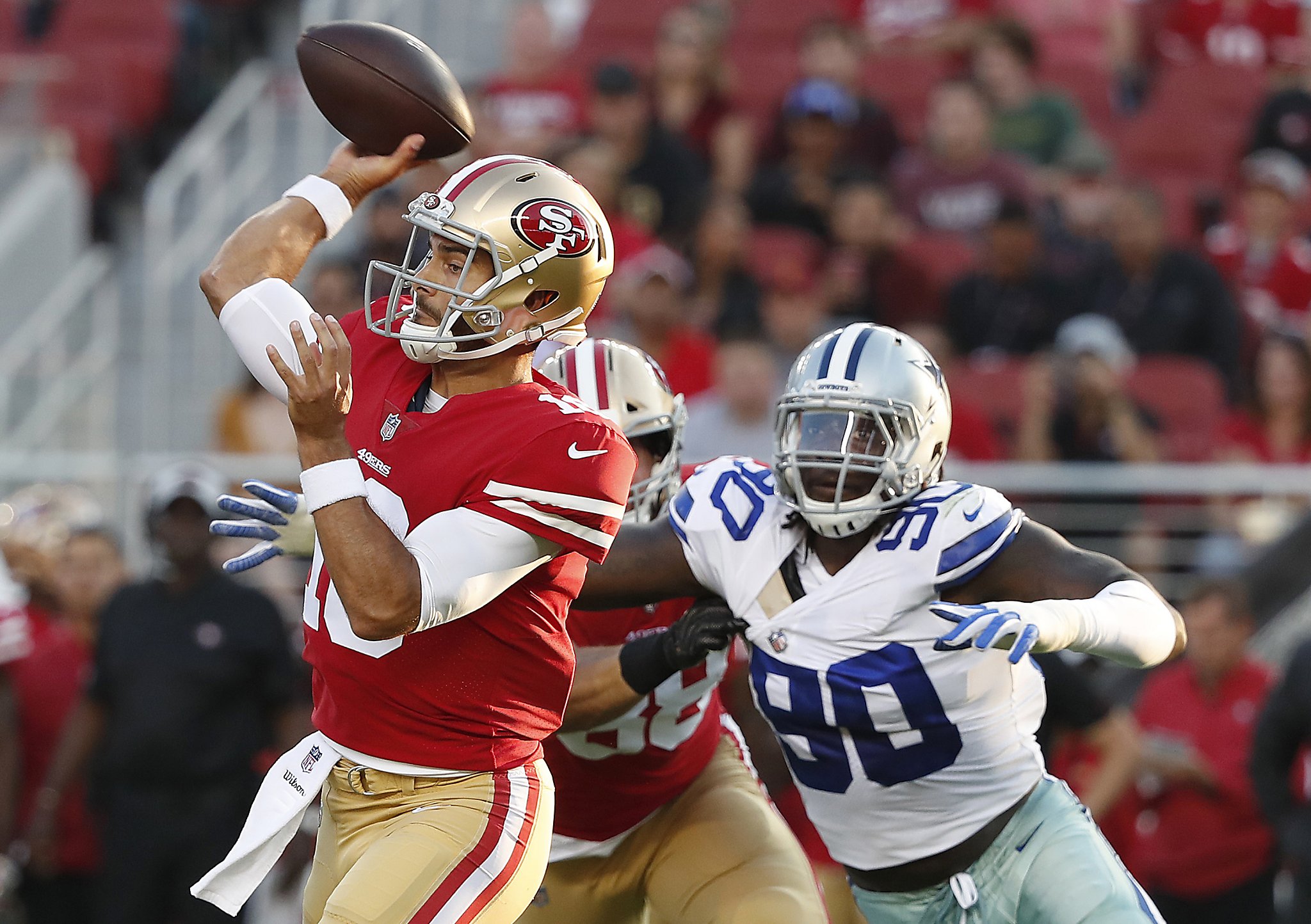 49ers save savior Jimmy Garoppolo for when it matters most