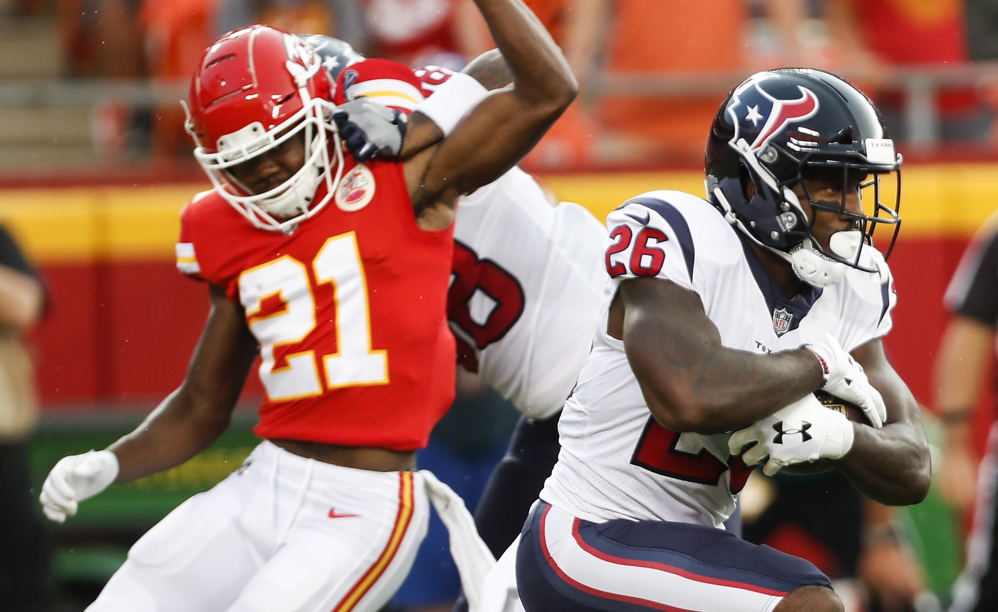 Houston Texans running back Lamar Miller during an NFL football