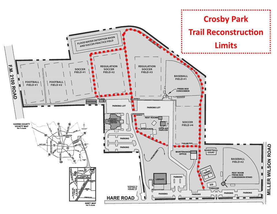 Crosby Park trail improvement project has begun