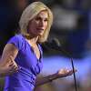 FILE - In this Wednesday, July 20, 2016, file photo, conservative political commentator Laura Ingraham speaks during the third day of the Republican National Convention in Cleveland. Ingraham says she disavows the support of white nationalists and claims that her views about the nation's demographic changes have been distorted. The Fox News personality responded to critics of her commentary that massive demographic changes that most Americans don't like have been forced upon the country by legal and illegal immigration. (AP Photo/Mark J. Terrill, File)