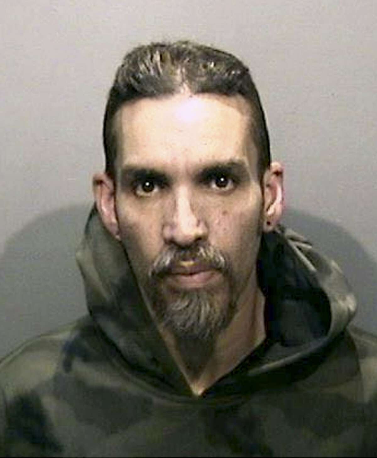 FILE - This Monday, June 5, 2017, file photo released by the Alameda County Sheriff's Office shows Derick Almena at Santa Rita Jail in Alameda County, Calif. Two men who pleaded no contest to 36 charges of involuntary manslaughter will face the family members of those who died in a fire at an illegally converted Northern California warehouse. A two-day sentencing hearing for Almena and Max Harris is scheduled to begin Thursday, Aug. 9, 2018 in Oakland, Calif. (Alameda County Sheriff's Office via AP, File)